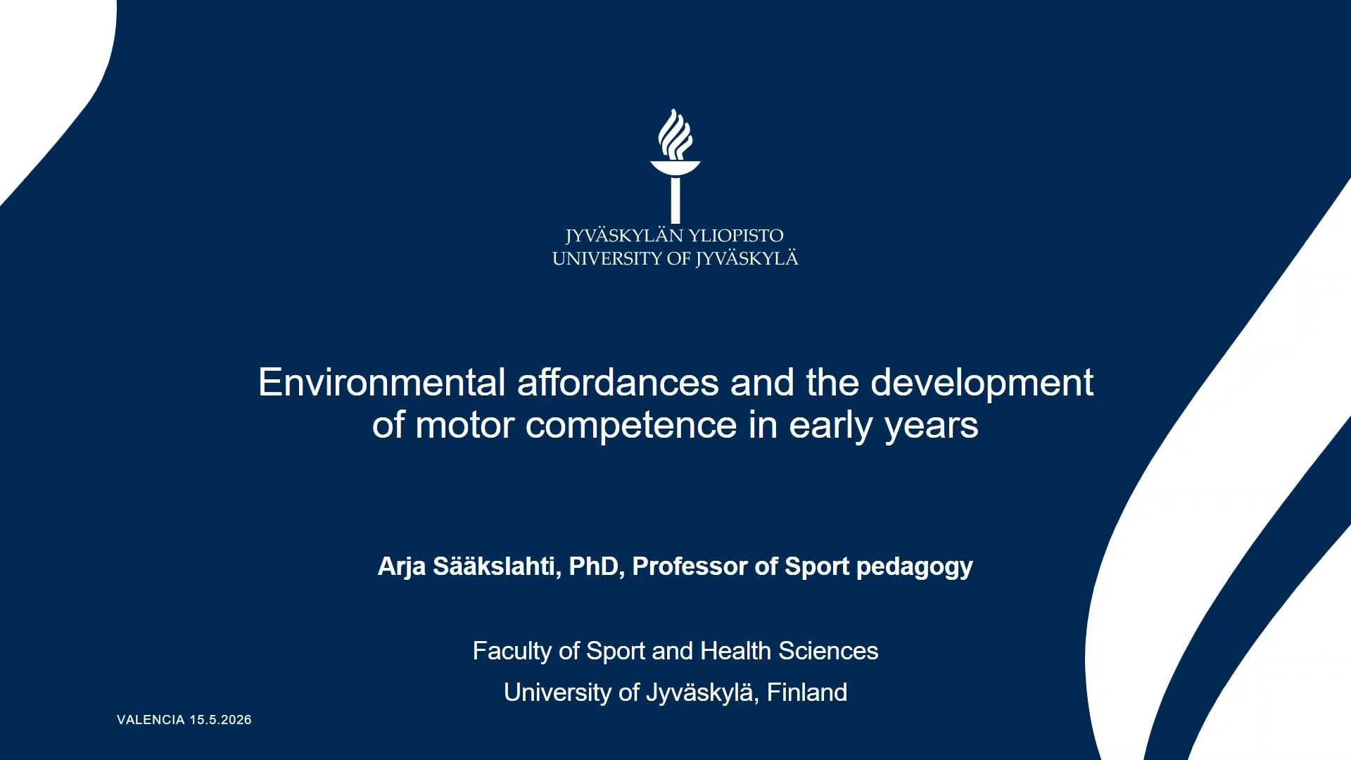 Environmental affordances and the development of motor competence in early years