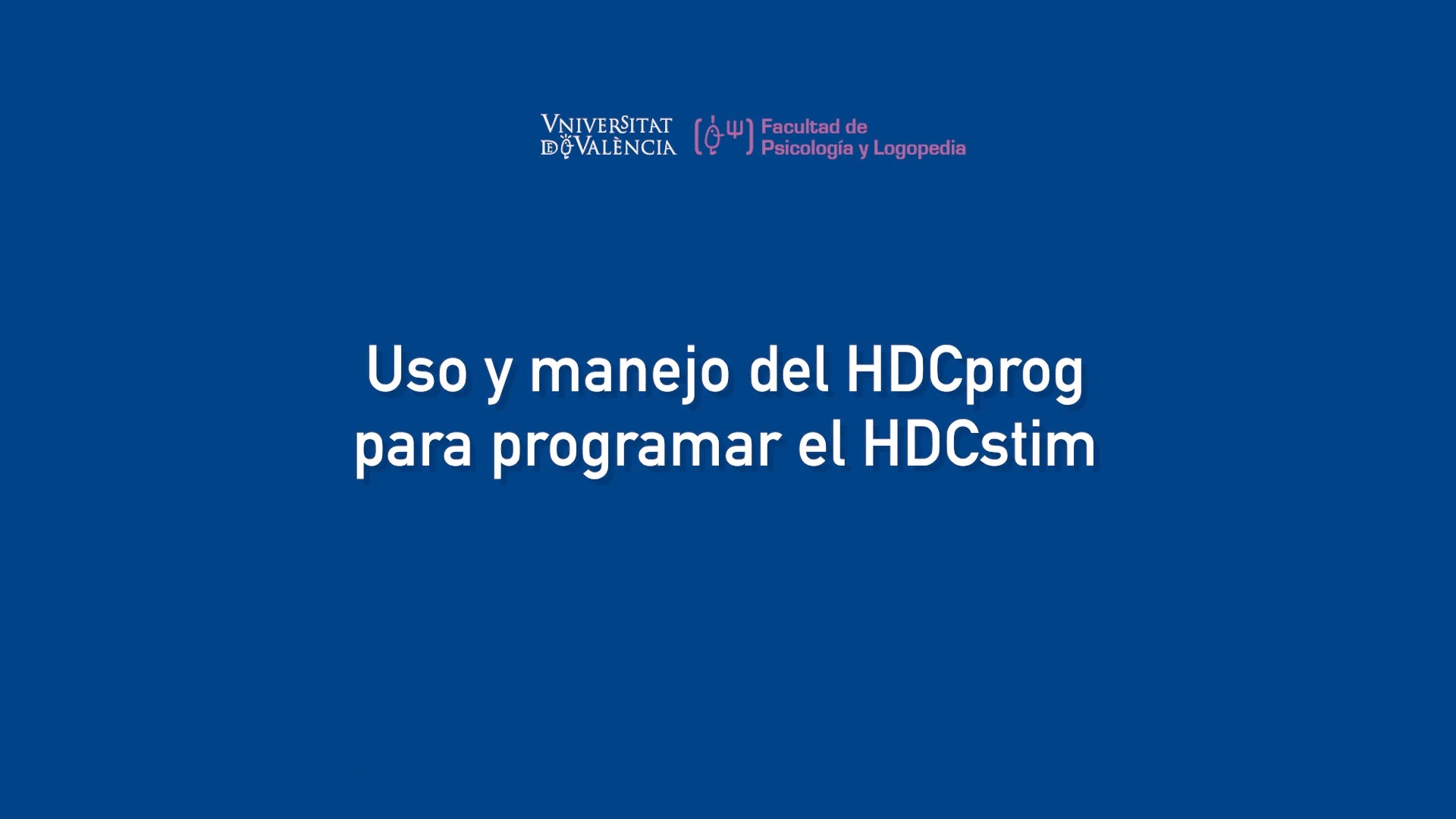 tDCS Uso y manejo HDCprog