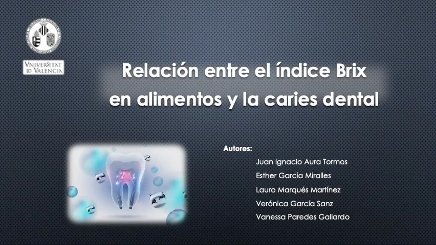 Relación entre el índice Brix  en alimentos y la caries dental