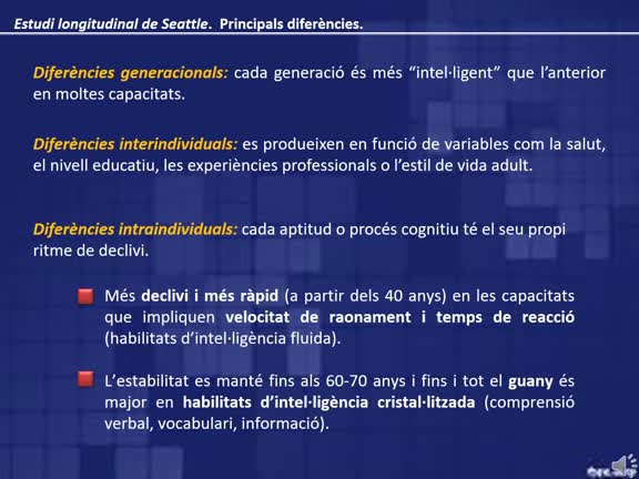 desarrollo cognitivo en la adultez