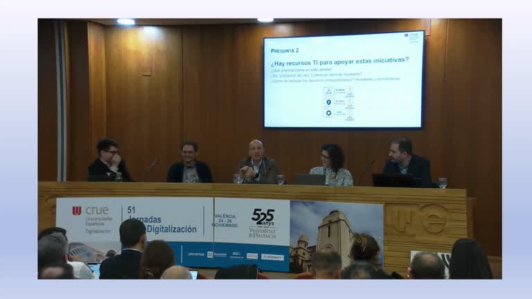 51 Jornadas Crue Digitalización. Mesa redonda “Ecosistemas digitales"