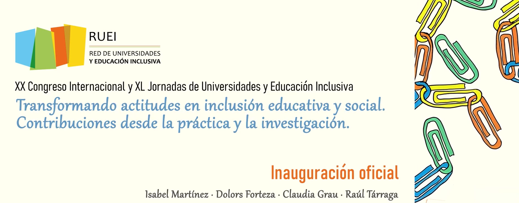 XX Congreso Internacional RUEI. Conferencia inaugural