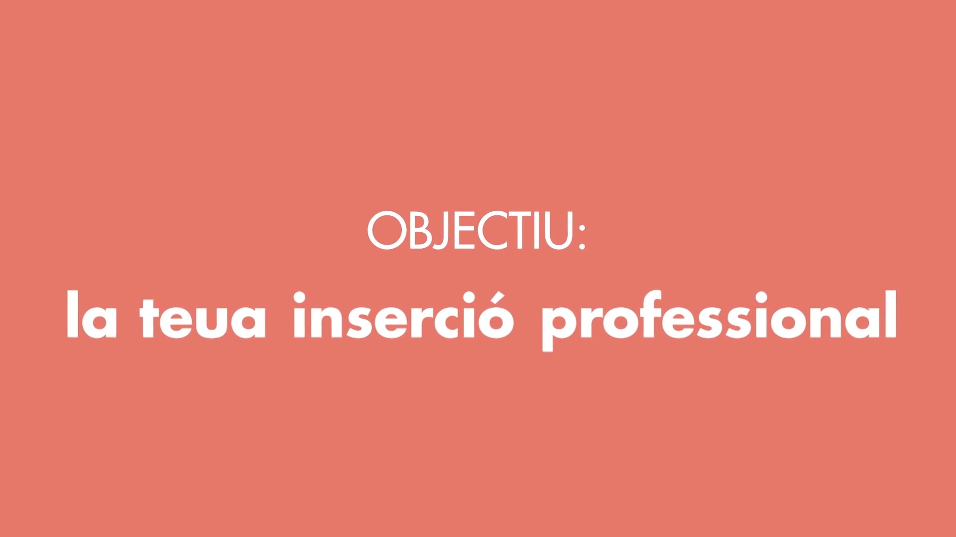 MOOC UVocupació - OBJECTIU: LA TEUA INSERCIÓ PROFESSIONAL